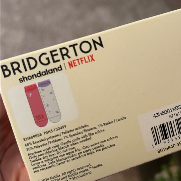 Bridgerton Lace Anklet Socks NWT - Picture 4 of 4